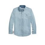 POLO RALPH LAUREN Camicia uomo in denim chambray Custom Fit