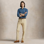 POLO RALPH LAUREN Camicia uomo in denim Custom Fit Blue