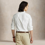 POLO RALPH LAUREN Camicia uomo in oxford Custom Fit Bianco