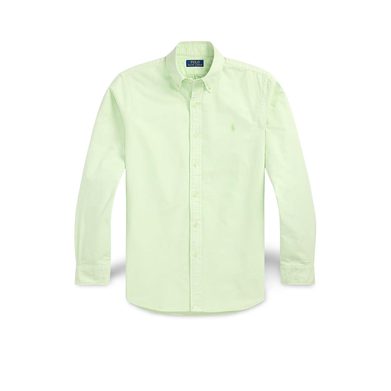 POLO RALPH LAUREN Camicia uomo in Oxford Dyed Leaf