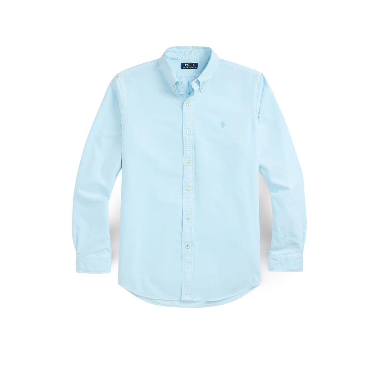 POLO RALPH LAUREN Camicia uomo in Oxford Dyed Sky