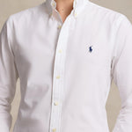 POLO RALPH LAUREN Camicia uomo in popeline stretch Bianco