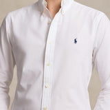 POLO RALPH LAUREN Camicia uomo in popeline stretch Bianco