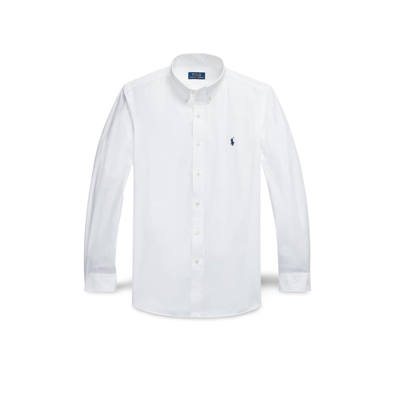 POLO RALPH LAUREN Camicia uomo in popeline stretch Bianco