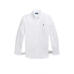 POLO RALPH LAUREN Camicia uomo  in seersucker Custom-Fit Bianco