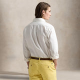 POLO RALPH LAUREN Camicia uomo  in twill Custom-Fit Bianco