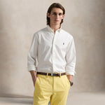 POLO RALPH LAUREN Camicia uomo  in twill Custom-Fit Bianco