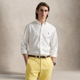 POLO RALPH LAUREN Camicia uomo  in twill Custom-Fit Bianco