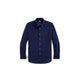POLO RALPH LAUREN Camicia uomo in velluto Custom Fit Blue