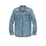 POLO RALPH LAUREN Camicia uomo  western in denim