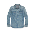 POLO RALPH LAUREN Camicia uomo  western in denim