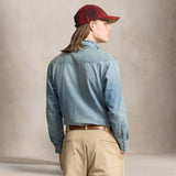 POLO RALPH LAUREN Camicia uomo  western in denim