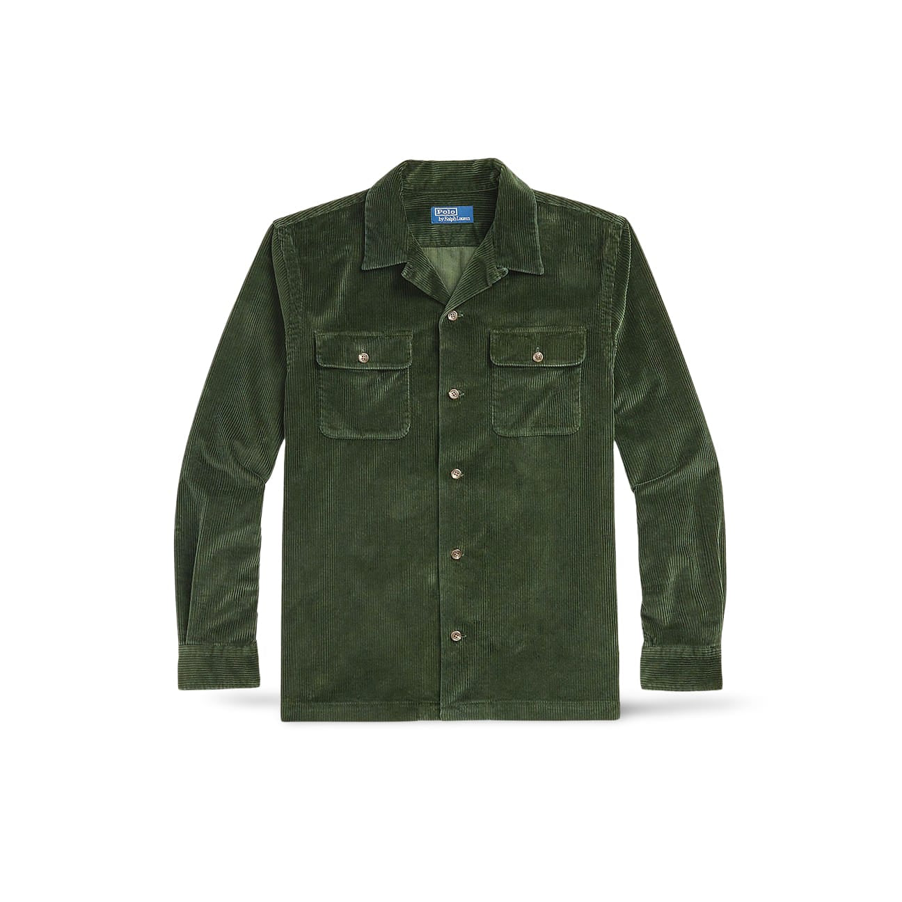 POLO RALPH LAUREN Camicia uomo Work in velluto Olive