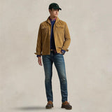 POLO RALPH LAUREN Camicia uomo Work in velluto Tan