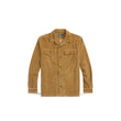 Men's Work Shirt in Tan Velvet