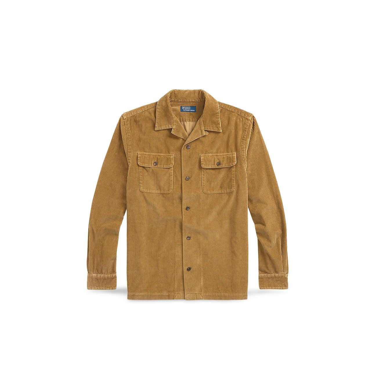 POLO RALPH LAUREN Camicia uomo Work in velluto Tan