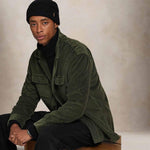 POLO RALPH LAUREN Camicia uomo work in velluto Verde