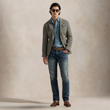 POLO RALPH LAUREN Camiciauomo Western in denim Azzurro