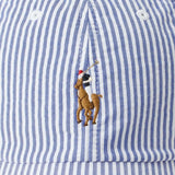 POLO RALPH LAUREN Cappellino da baseball seersucker Royal