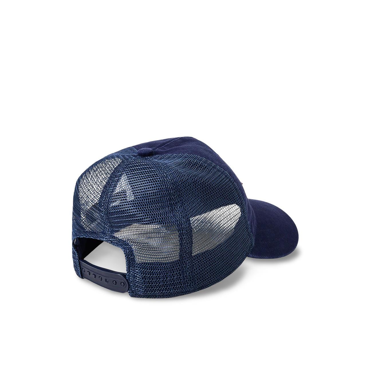 POLO RALPH LAUREN Cappello uomo Trucker in twill Blue
