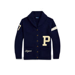 POLO RALPH LAUREN Cardigan con collo sciallato Blue