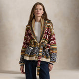 POLO RALPH LAUREN Cardigan donna sciallato Jacquard Multicolor