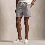 POLO RALPH LAUREN Costume uomo Traveler Classic Fit seersucke Marrone