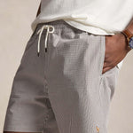 POLO RALPH LAUREN Costume uomo Traveler Classic Fit seersucke Marrone