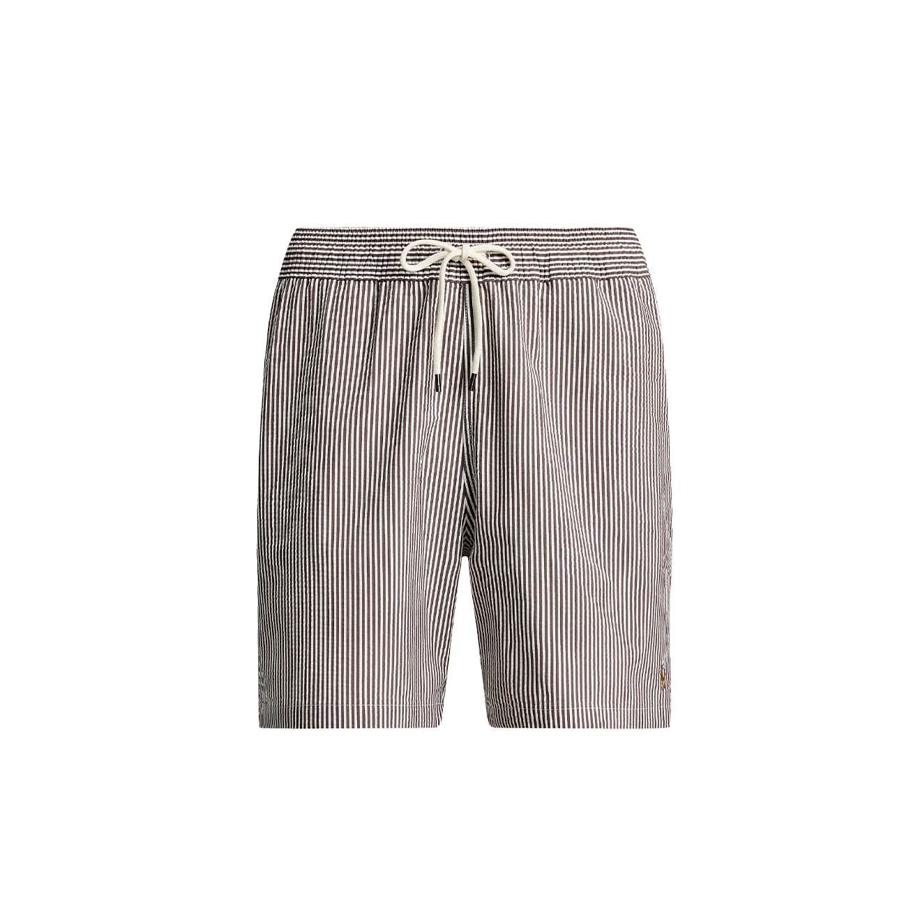POLO RALPH LAUREN Costume uomo Traveler Classic Fit seersucke Marrone