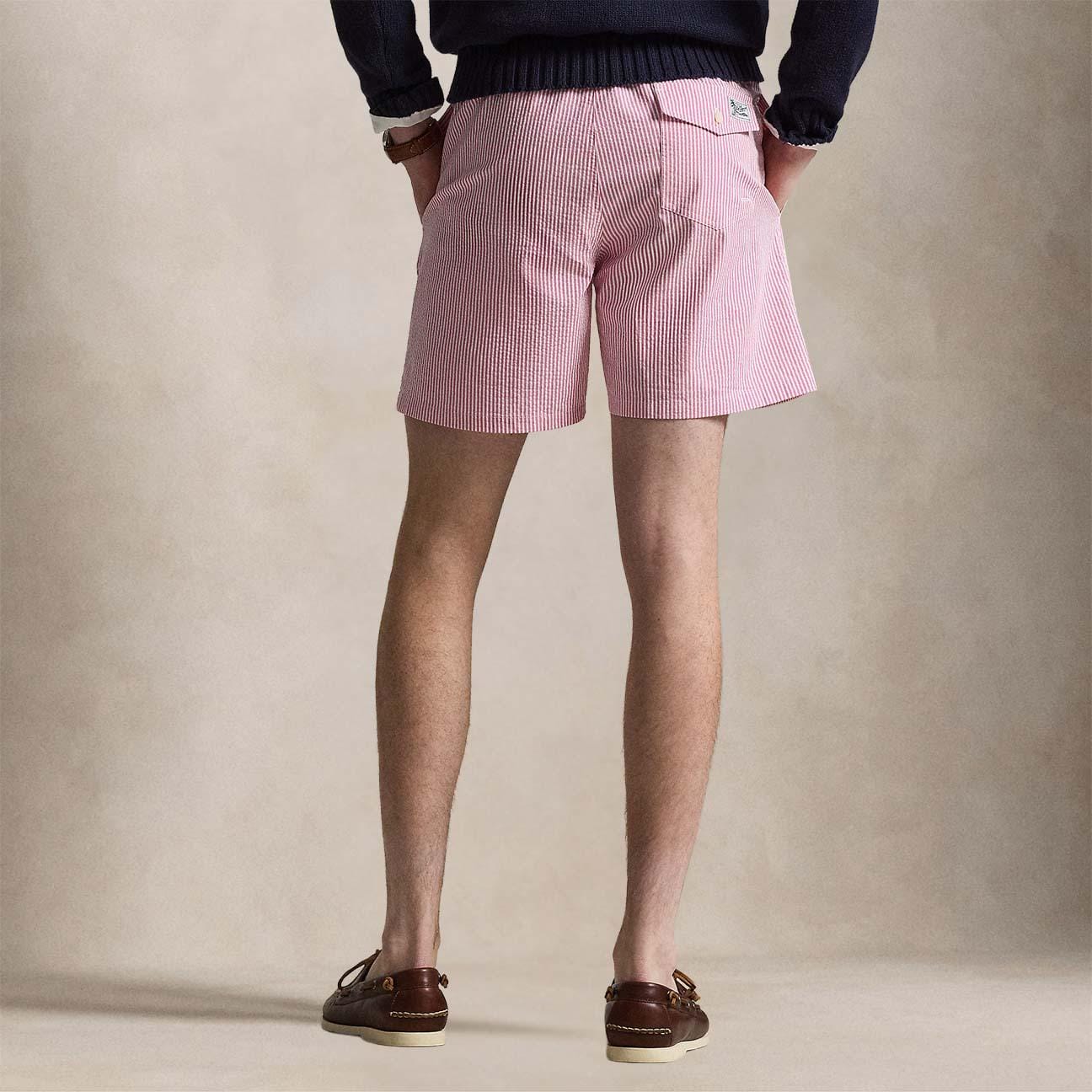 POLO RALPH LAUREN Costume uomo Traveler Classic Fit seersucker Rosa