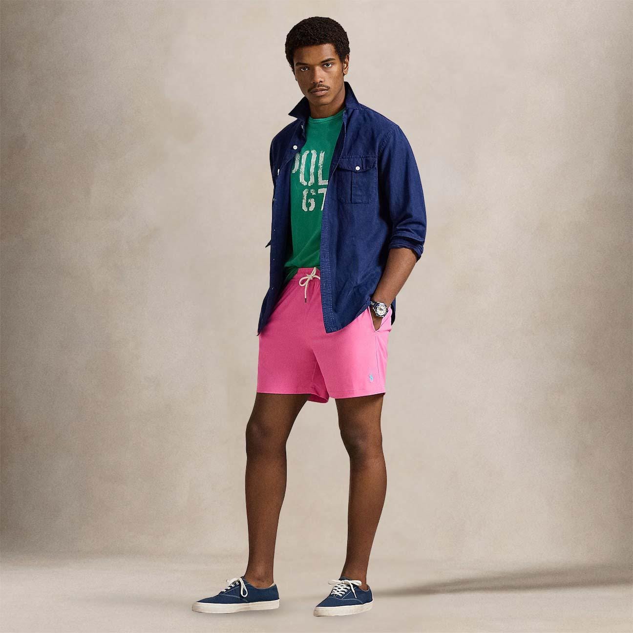 POLO RALPH LAUREN Costume uomo Traveler mid Rosa Intenso