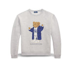 POLO RALPH LAUREN Felpa donna Polo Bear Grigio