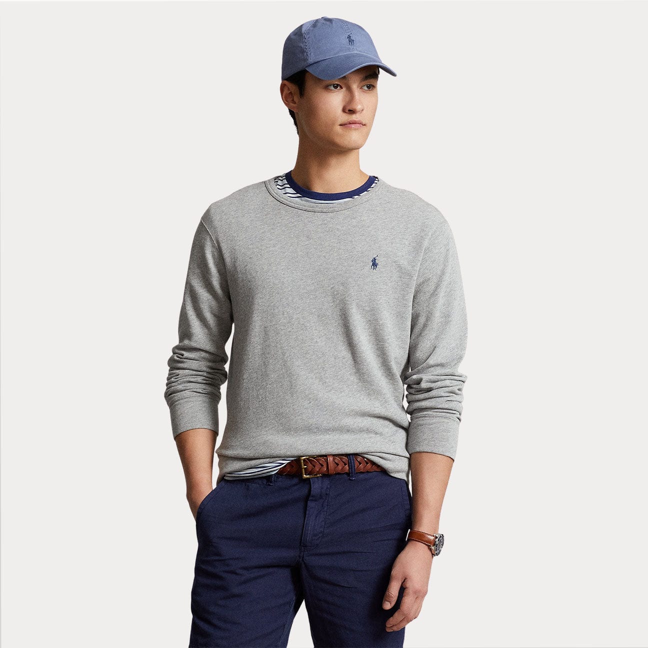 POLO RALPH LAUREN Felpa girocollo Grigio