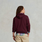 POLO RALPH LAUREN Felpa uomo  con cappuccio Bordeaux