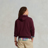 POLO RALPH LAUREN Felpa uomo  con cappuccio Bordeaux