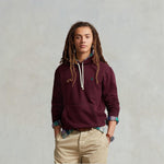POLO RALPH LAUREN Felpa uomo  con cappuccio Bordeaux
