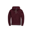 Sweat à capuche homme bordeaux