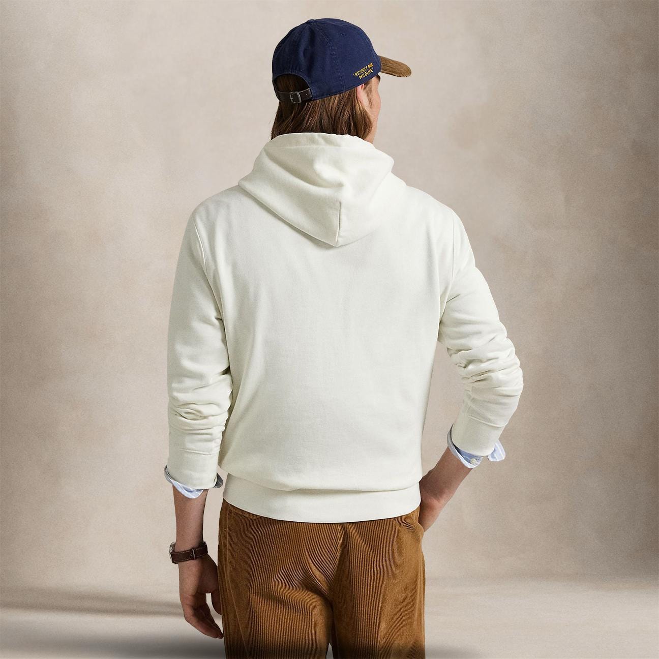 POLO RALPH LAUREN Felpa uomo con cappuccio Polo Bear Bianco