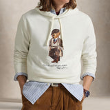 POLO RALPH LAUREN Felpa uomo con cappuccio Polo Bear Bianco