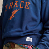 POLO RALPH LAUREN Felpa uomo con grafica vintage Blue