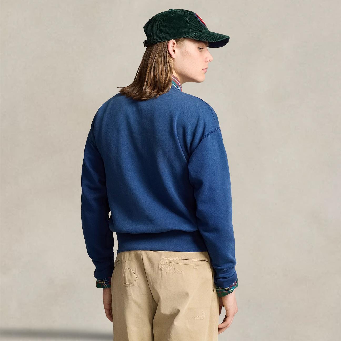 POLO RALPH LAUREN Felpa uomo con grafica vintage Blue