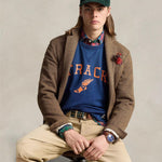 POLO RALPH LAUREN Felpa uomo con grafica vintage Blue