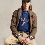 POLO RALPH LAUREN Felpa uomo con grafica vintage Blue