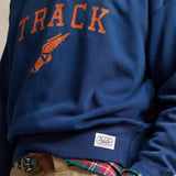 POLO RALPH LAUREN Felpa uomo con grafica vintage Blue