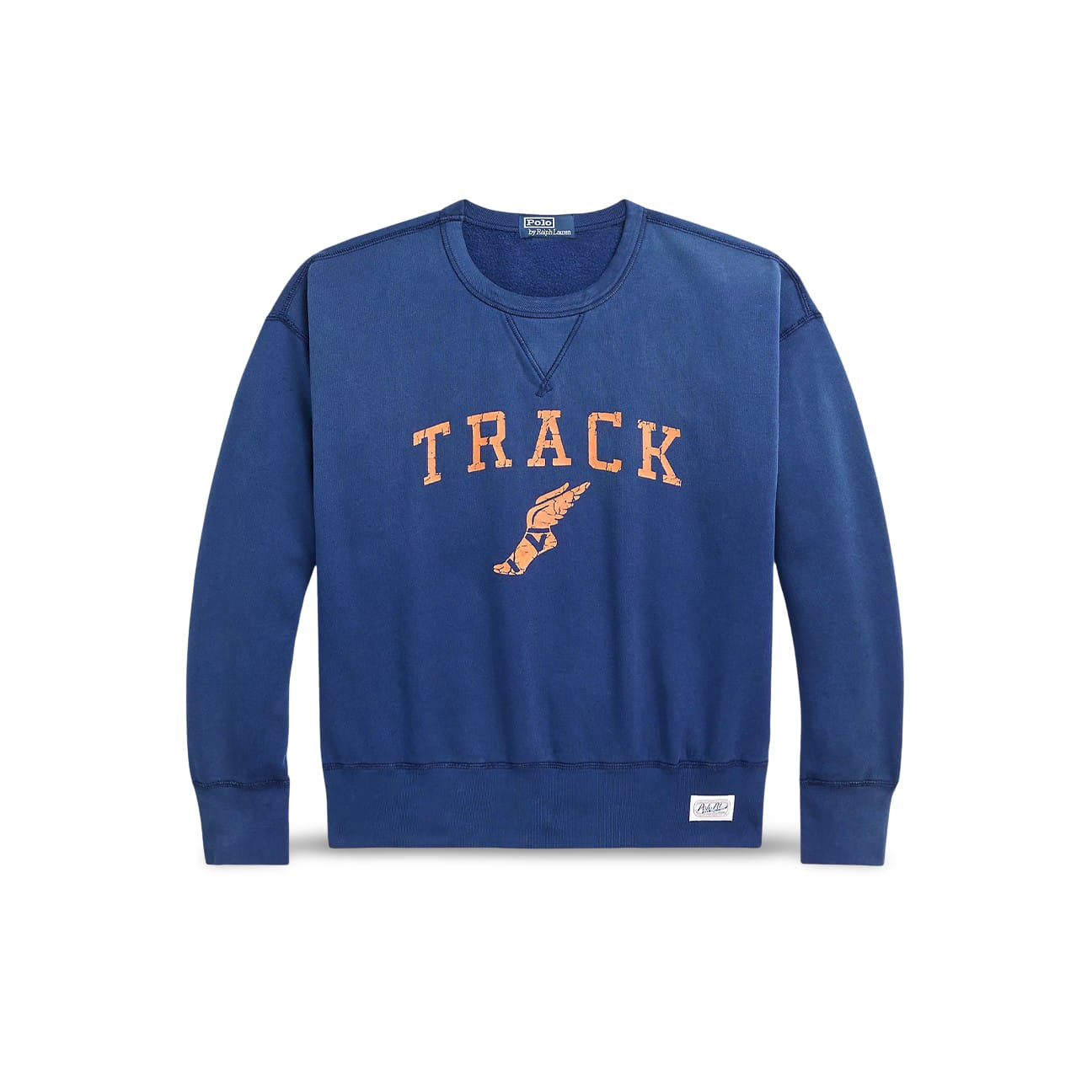 POLO RALPH LAUREN Felpa uomo con grafica vintage Blue