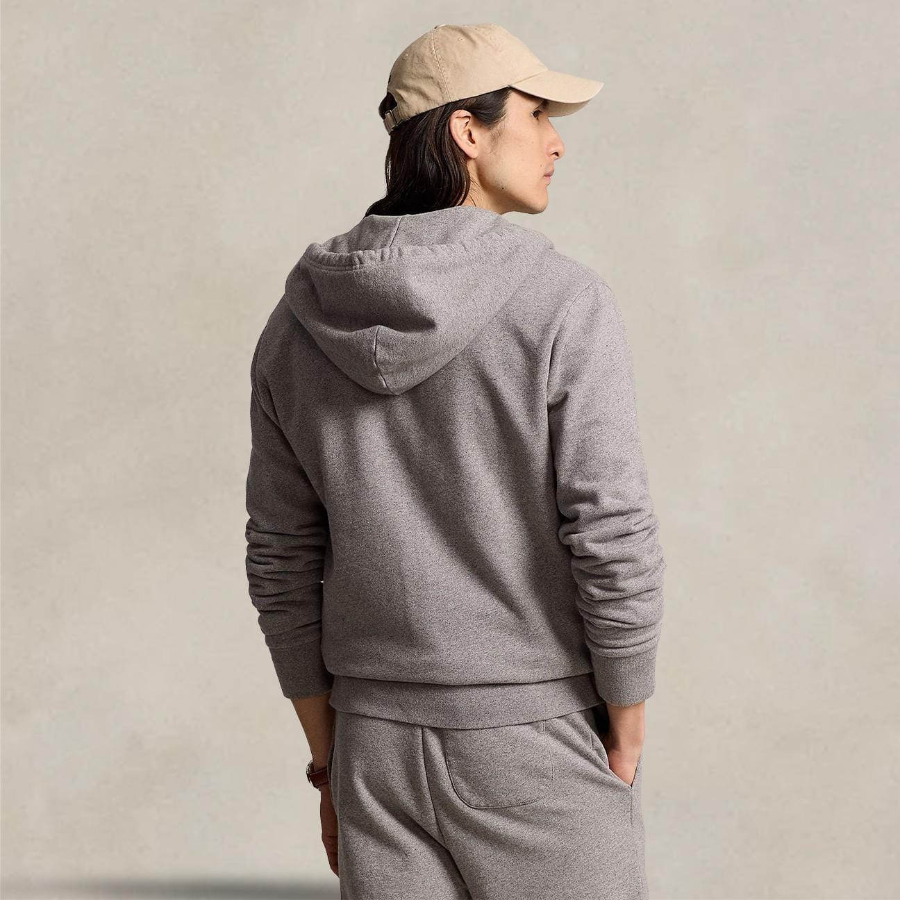 POLO RALPH LAUREN Felpa uomo Full Zip Grigio