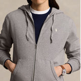 POLO RALPH LAUREN Felpa uomo Full Zip Grigio