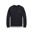 Schwarzes Herren-Sweatshirt mit Rundhalsausschnitt
