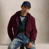 POLO RALPH LAUREN Felpa uomo Hoodie Burgundy