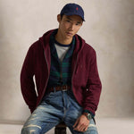 POLO RALPH LAUREN Felpa uomo Hoodie Burgundy